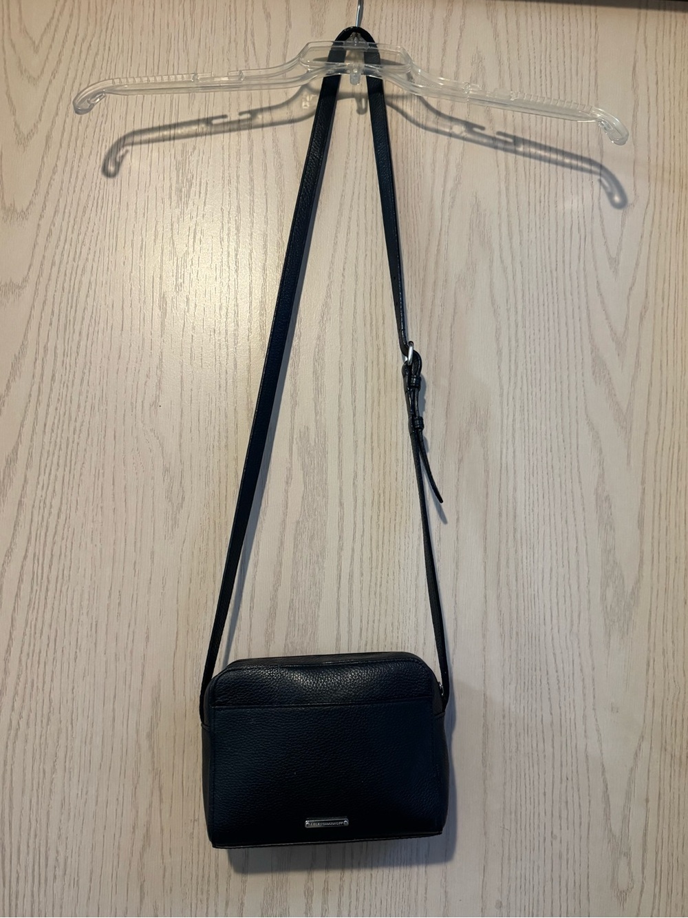 Rebecca Minkoff M.A.B. Camera Bag Black Pebbled Leather Crossbody Bag